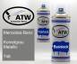 Preview: Mercedes-Benz, Kometgrau Metallic, 748: 400ml Sprühdose + 400ml Klarlack - Set, von ATW Autoteile West.